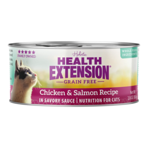 Health Extension Grain Free Canned Cat Food Chicken & Salmon Recipe In Savory Sauce
