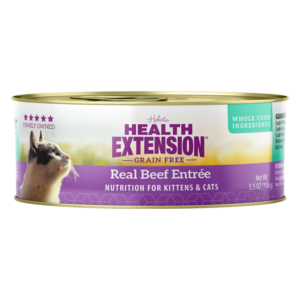 Health Extension Grain Free Canned Cat Food Real Beef Entree