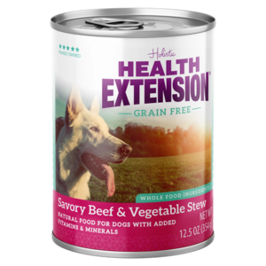 Health Extension Grain Free Canned Dog Food Savory Beef & Vegetable Stew