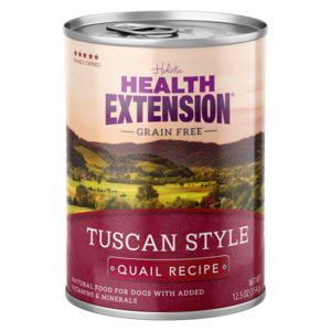 Health Extension Grain Free Canned Dog Food Tuscan Style Quail Recipe
