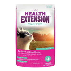 Health Extension Grain Free Dry Cat Food Turkey & Salmon Recipe With Whole Vegetables & Berries
