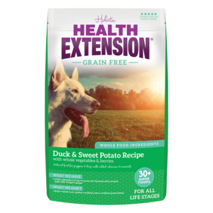Health Extension Grain Free Dry Dog Food Duck & Sweet Potato Recipe With Whole Vegetables & Berries