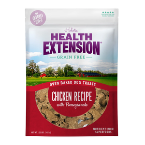 Health Extension Oven Baked Dog Treats Chicken Recipe With Pomegranate