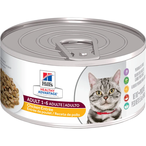 Hill's Healthy Advantage Wet Cat Food Chicken Entree For Adult Cats