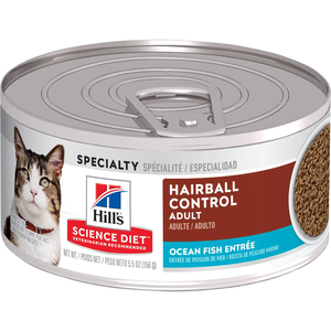 Hill's Science Diet Hairball Control Ocean Fish Entree For Adult Cats
