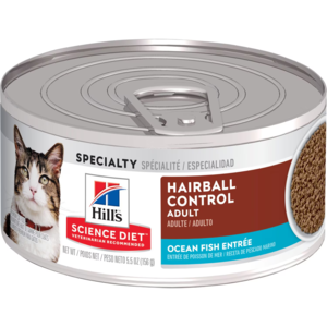 Hill's Science Diet Hairball Control Ocean Fish Entree For Adult Cats