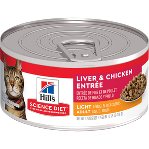 Hill's Science Diet Adult Light Liver & Chicken Entree