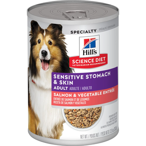 Hill's Science Diet Adult Sensitive Stomach & Skin Salmon & Vegetable Entree