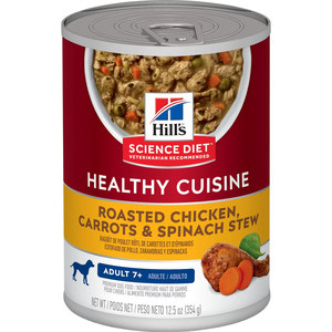 Hill's Science Diet Healthy Cuisine Adult 7+ Roasted Chicken, Carrots & Spinach Stew