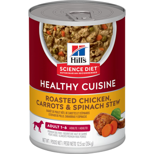 Hill's Science Diet Healthy Cuisine Adult Roasted Chicken, Carrots & Spinach Stew