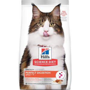 Hill's Science Diet Perfect Digestion Chicken, Barley & Whole Oats Recipe For Adult Cats