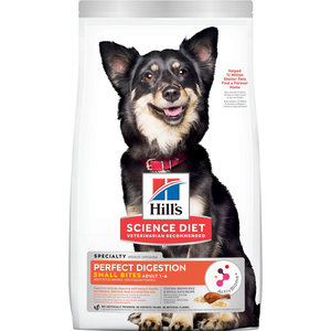 Hill's Science Diet Perfect Digestion Chicken, Brown Rice & Whole Oats Recipe Small Bites For Adult Dogs