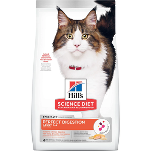 Hill's Science Diet Perfect Digestion Salmon, Brown Rice & Whole Oats Recipe For Adult Cats
