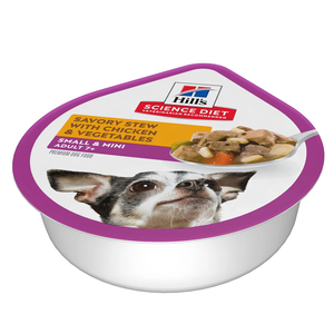 Hill's Science Diet Small & Mini Adult 7+ Savory Stew With Chicken & Vegetables