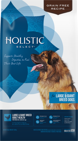 Holistic Select Large & Giant Breed Adult Health Chicken Meal & Lentils Recipe