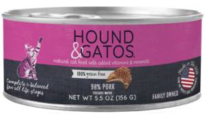 Hound & Gatos Grain Free 98% Pork Recipe For Cats