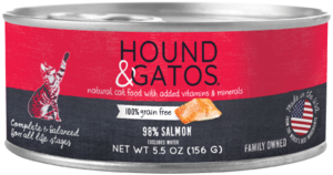 Hound & Gatos Grain Free 98% Salmon Recipe For Cats