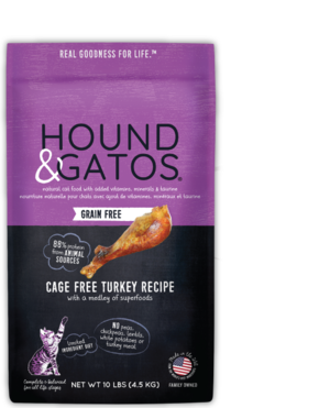 Hound & Gatos Grain Free Cage Free Turkey Recipe For Cats