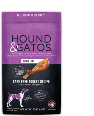 Hound & Gatos Grain Free Cage Free Turkey Recipe For Dogs