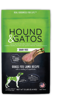 Hound & Gatos Grain Free Grass Fed Lamb Recipe For Dogs