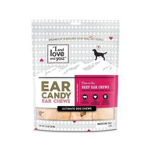 I and Love and You Ultimate Dog Chews Ear Candy Beef Ear Chews