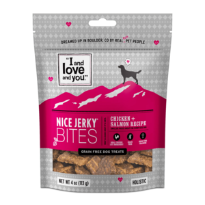 I and Love and You Dog Treats Nice Jerky Bites (Chicken + Salmon Recipe)