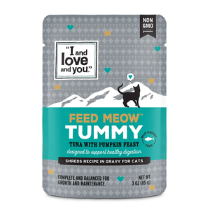 I and Love and You Feed Meow Tummy Tuna With Pumpkin Feast Shreds Recipe In Gravy For Cats