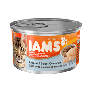 Iams Canned Cat Food Pate With Select Oceanfish