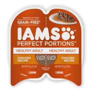 Iams Perfect Portions Chicken Recipe Cuts In Gravy For Healthy Adult Cats