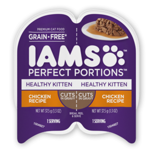 Iams Perfect Portions Chicken Recipe Cuts In Gravy For Healthy Kittens