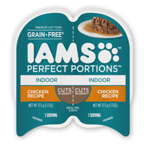 Iams Perfect Portions Chicken Recipe Cuts In Gravy For Indoor Cats