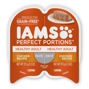 Iams Perfect Portions Chicken Recipe Paté For Healthy Adult Cats