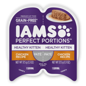 Iams Perfect Portions Chicken Recipe Paté For Healthy Kittens