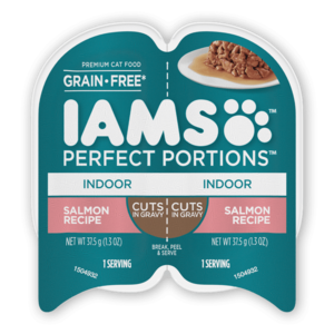 Iams Perfect Portions Salmon Recipe Cuts In Gravy For Indoor Cats