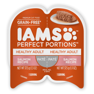 Iams Perfect Portions Salmon Recipe Paté For Healthy Adult Cats