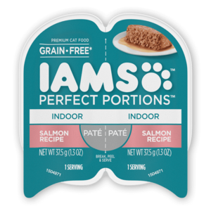 Iams Perfect Portions Salmon Recipe Paté For Indoor Cats