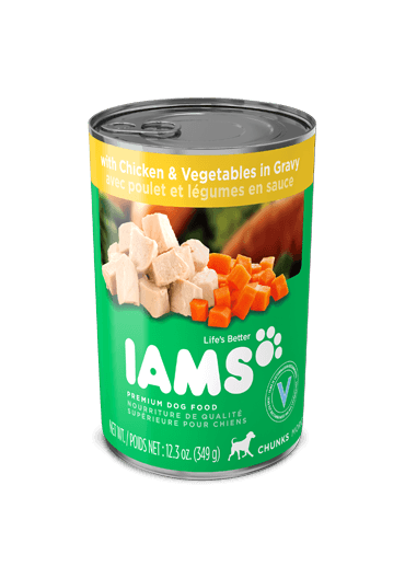 Iams Proactive Health Chunks Chicken, Spring Vegetables and Rice Flavor In Sauce