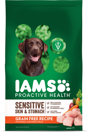 Iams Proactive Health Sensitive Skin & Stomach Grain Free Recipe With Real Chicken & Peas