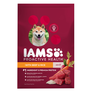 Iams Proactive Health With Beef & Rice For Adult Dogs