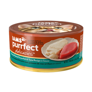 Iams Purrfect Delicacies Featured Flaked Oceanfish & Tuna Recipe In Sauce