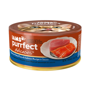 Iams Purrfect Delicacies Signature Flaked Tuna & Salmon Recipe In Sauce