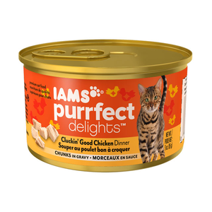 Iams Purrfect Delights Cluckin' Good Chicken Dinner Chunks In Gravy