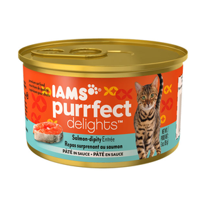 Iams Purrfect Delights Salmon-Dipity Entree Pate In Sauce