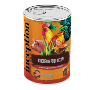 Inception Canned Dog Food Chicken & Pork Recipe