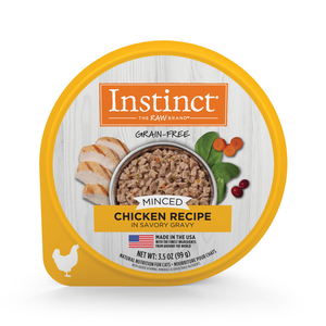Instinct Original Minced Chicken Recipe In Savory Gravy