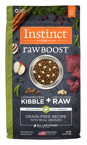 Instinct Raw Boost Grain-Free Recipe With Real Venison