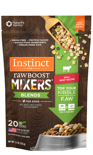 Instinct Raw Boost Mixers Blends Real Beef Recipe