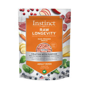 Instinct Raw Longevity (Frozen) Grass-Fed Lamb Recipe (Bites) For Adult Dogs