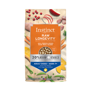 Instinct Raw Longevity Grain-Free Recipe With Cage-Free Chicken For Adult 7+ Dogs