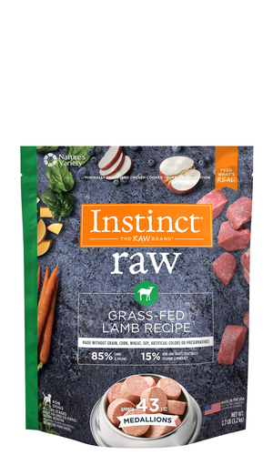 Instinct Raw Medallions Grass-Fed Lamb Recipe